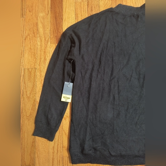 NWT Xersion soft black sweater with zipper and sparkles, women's large - Picture 11 of 13
